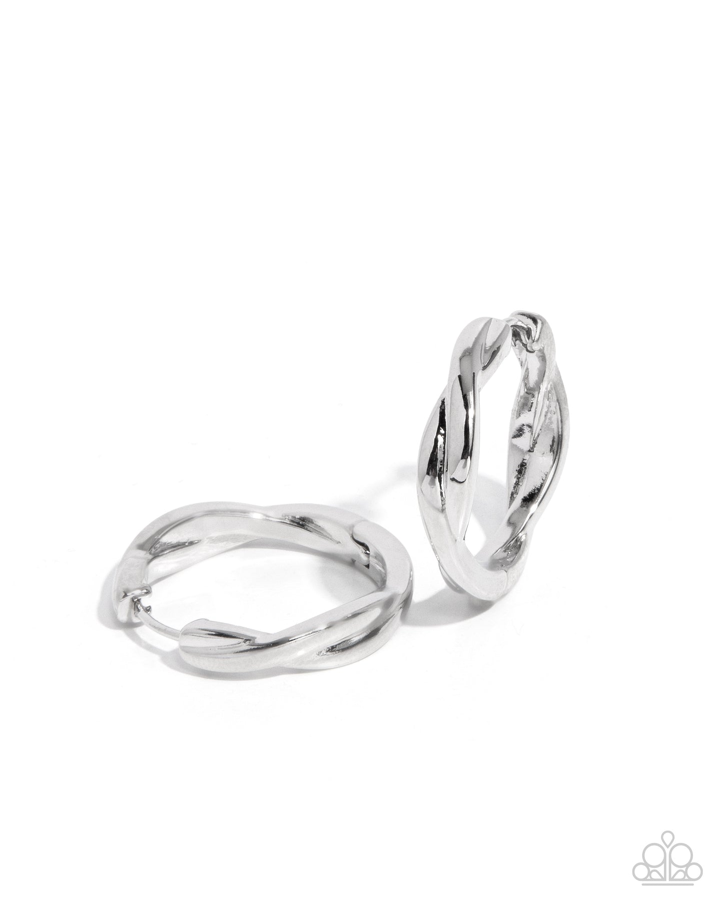 Genuine Glitz - silver - Paparazzi earrings