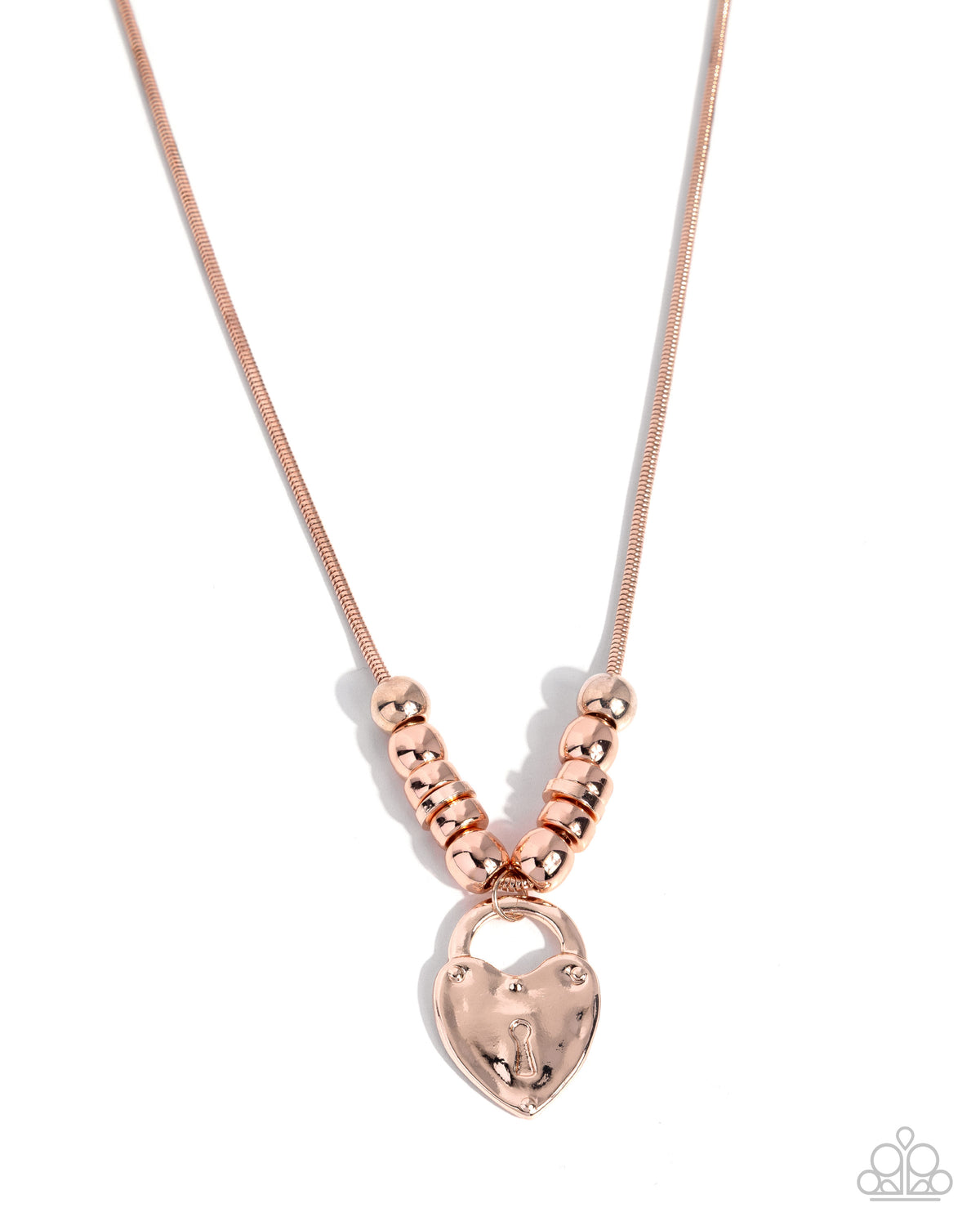 Genuine Grace - rose gold - Paparazzi necklace