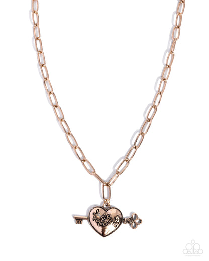Genuine Whimsy - gold - Paparazzi necklace