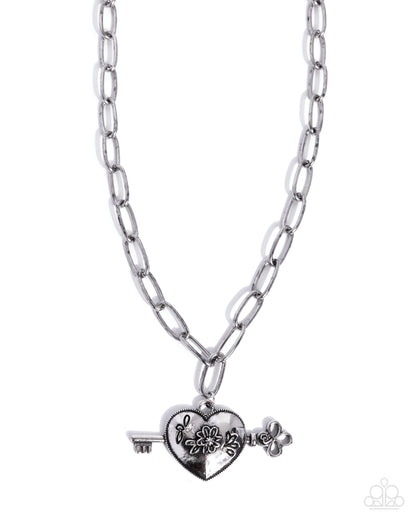 Genuine Whimsy - white - Paparazzi necklace
