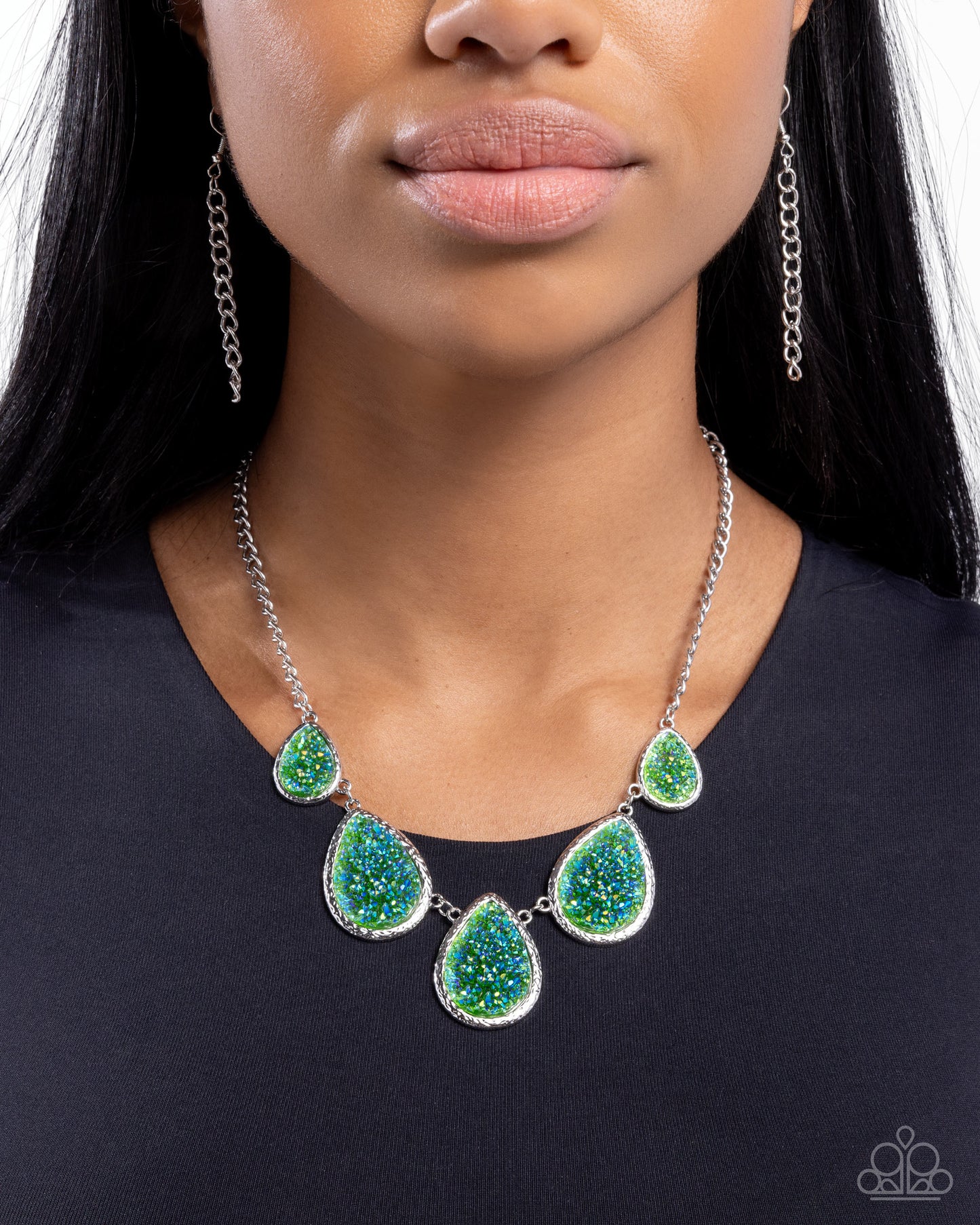 Geode Gamut - multi (green) - Paparazzi necklace
