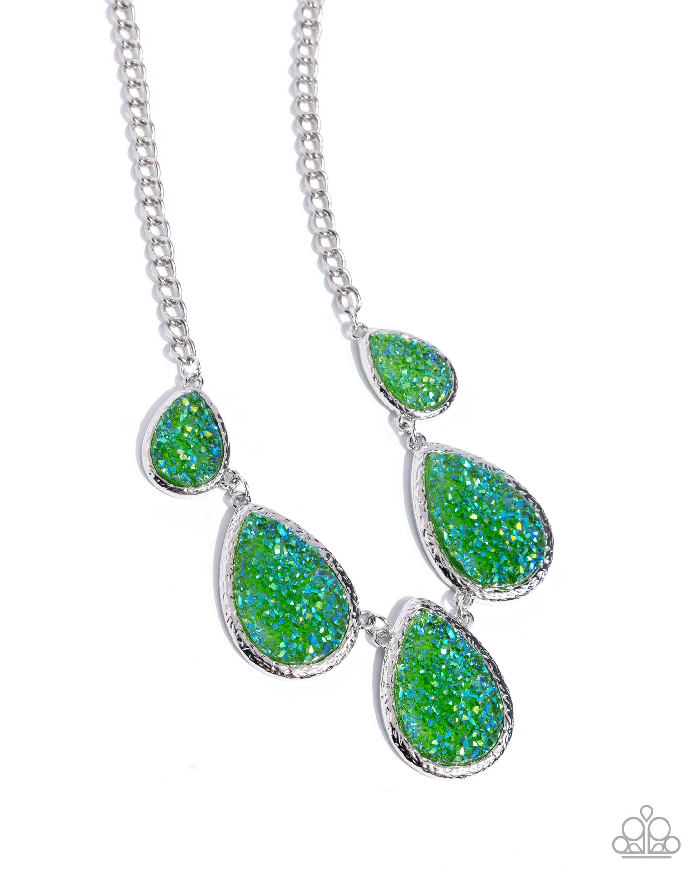 Geode Gamut - multi (green) - Paparazzi necklace