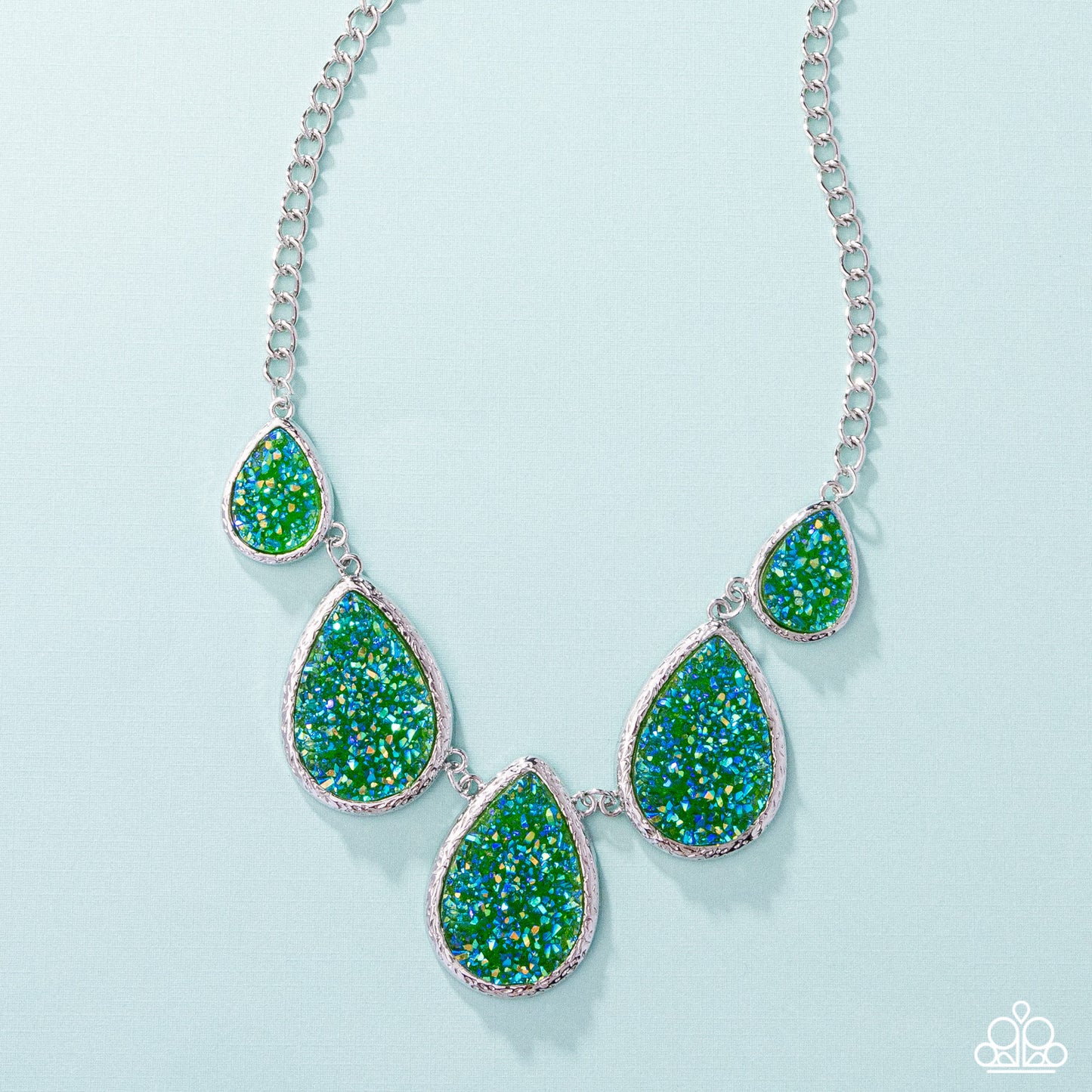 Geode Gamut - multi (green) - Paparazzi necklace