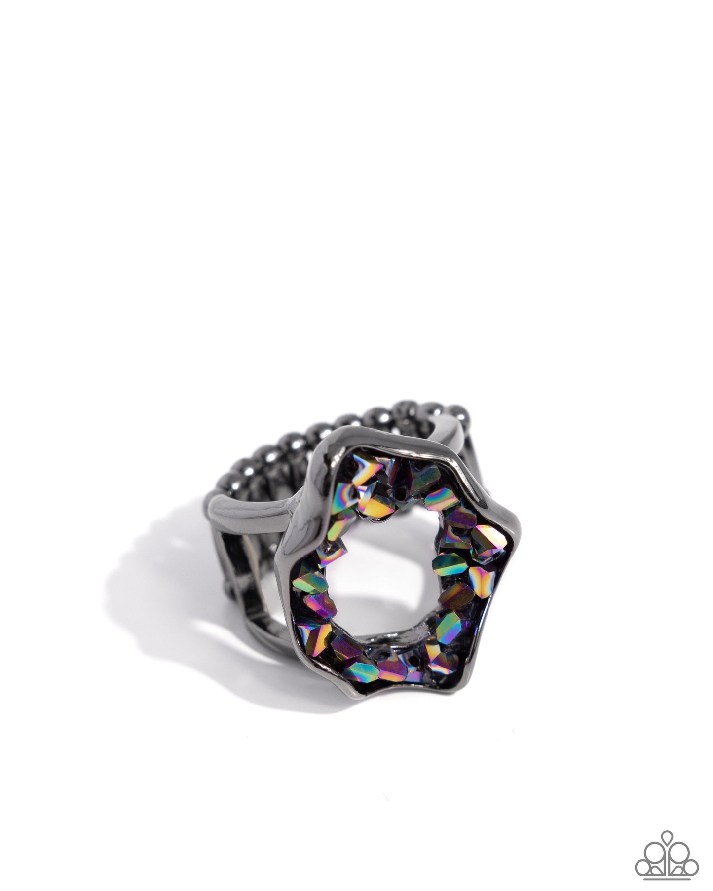Geode Grace - multi- Paparazzi ring