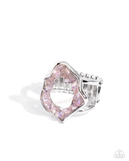 Geode Grace - pink - Paparazzi ring