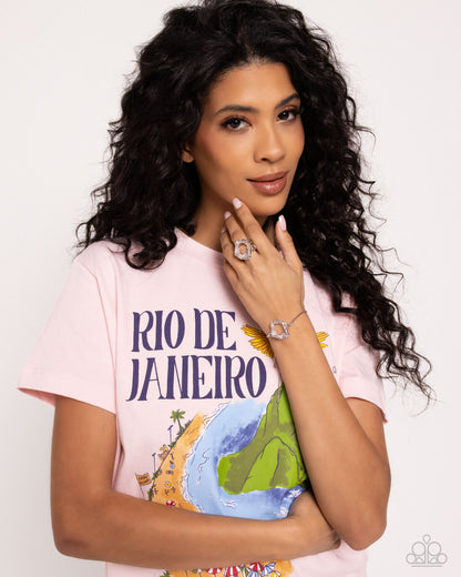 Geode Grace - pink - Paparazzi ring