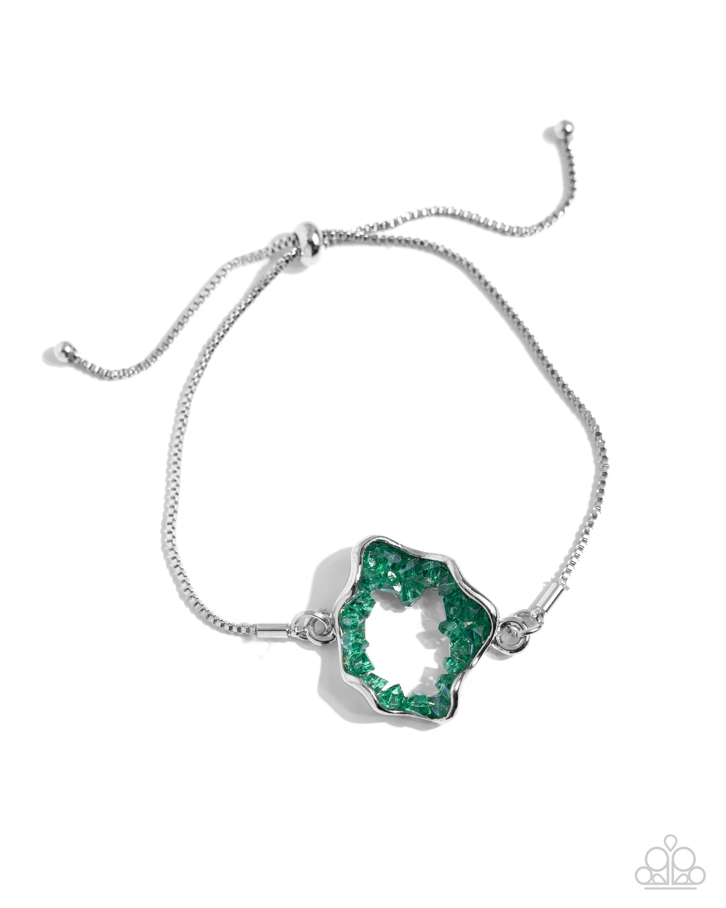 Geode Greeting - green - Paparazzi bracelet