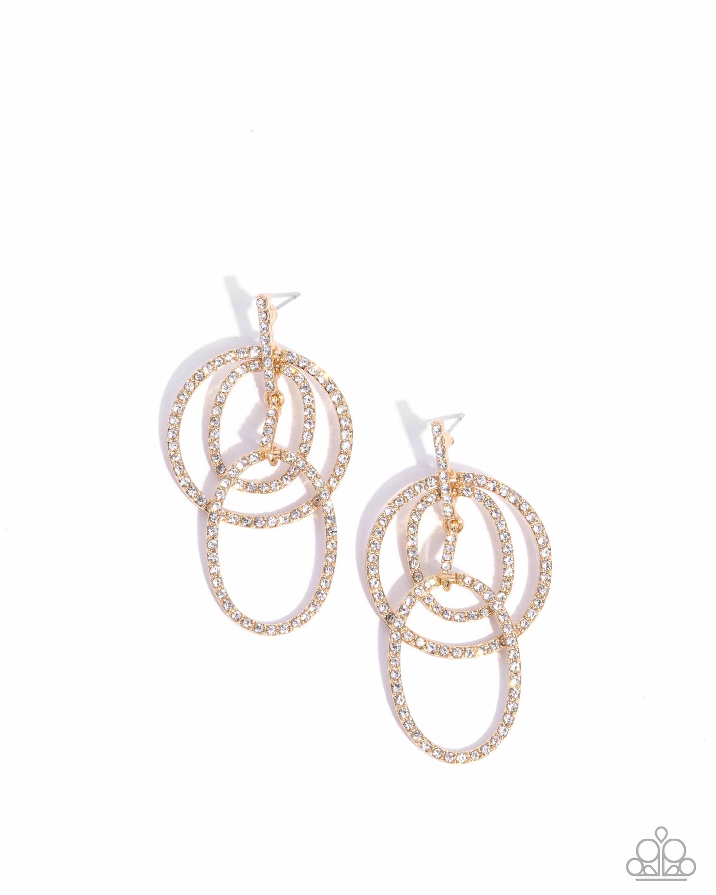 Geometric Glitz - gold - Paparazzi earrings