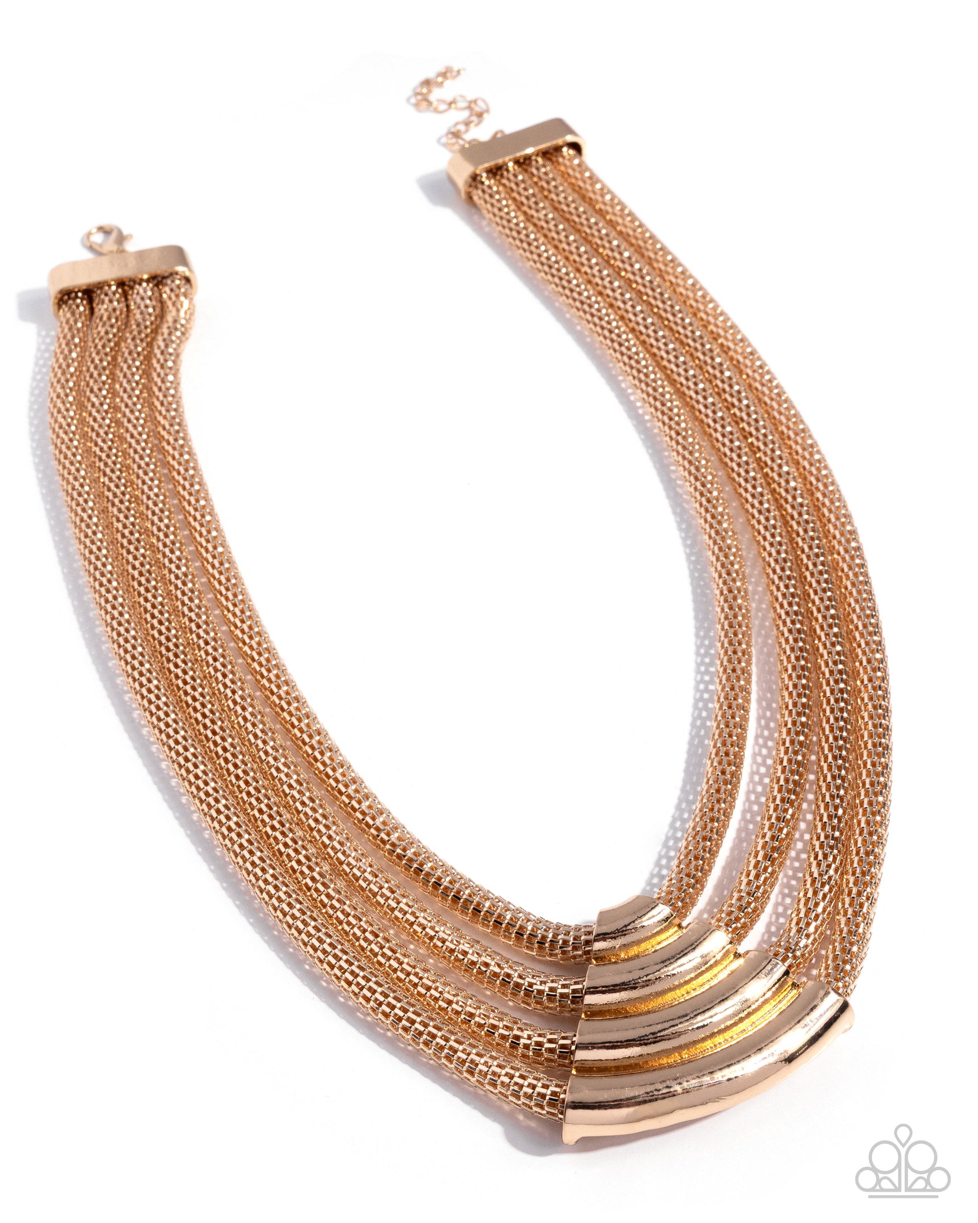 Get the MESH-age - gold - Paparazzi necklace