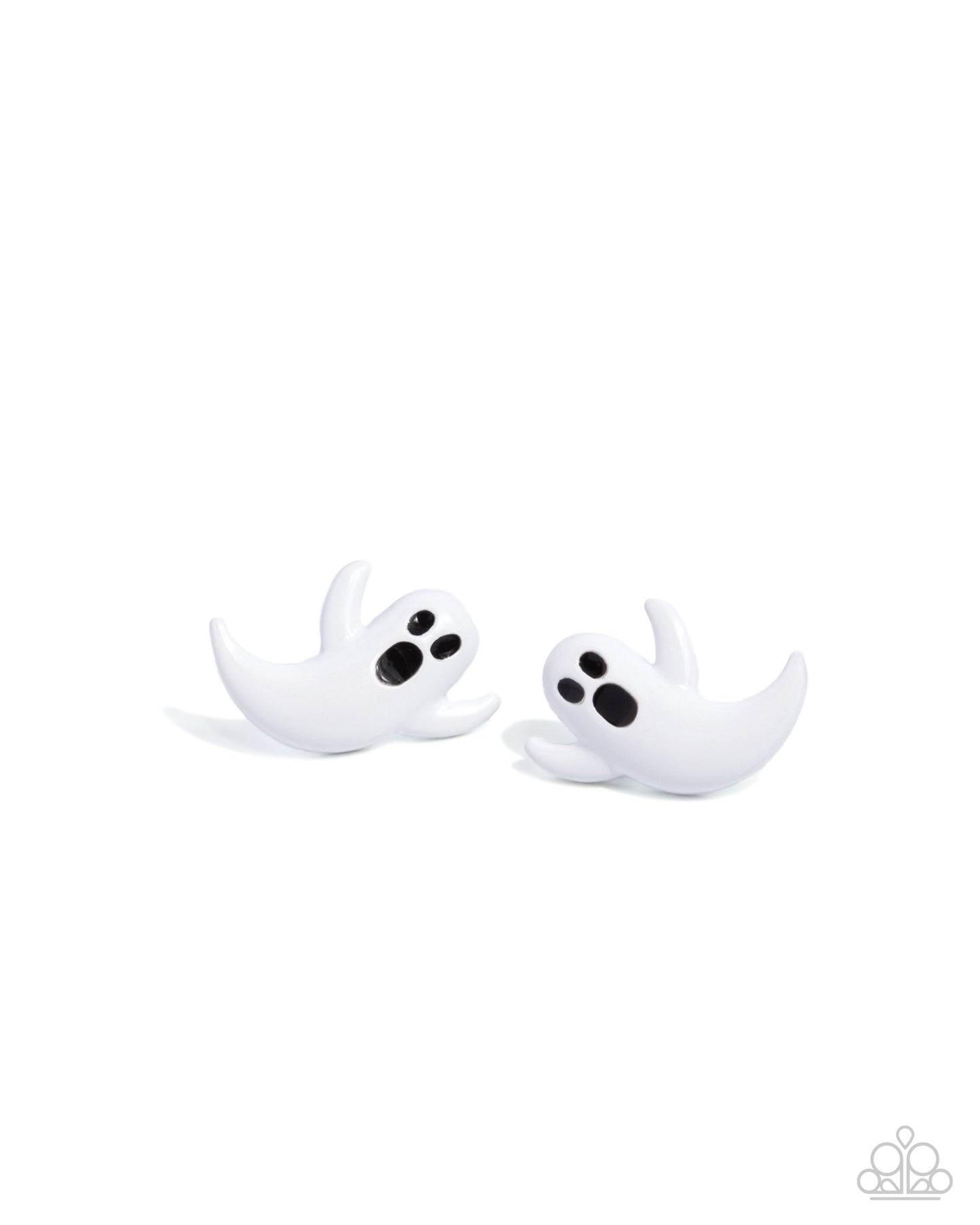 Ghost Hunter - white - Paparazzi earrings