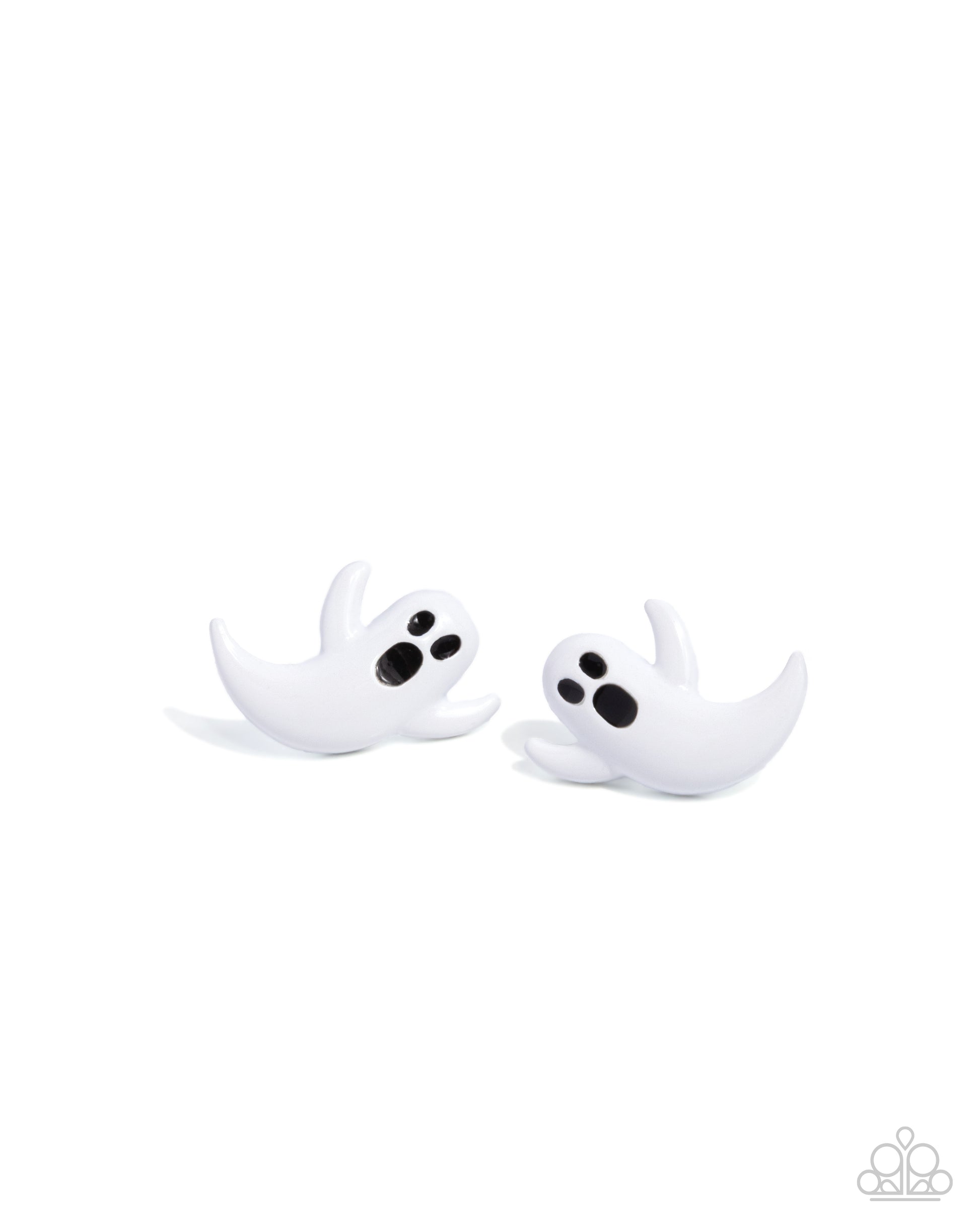 Ghost Hunter - white - Paparazzi earrings
