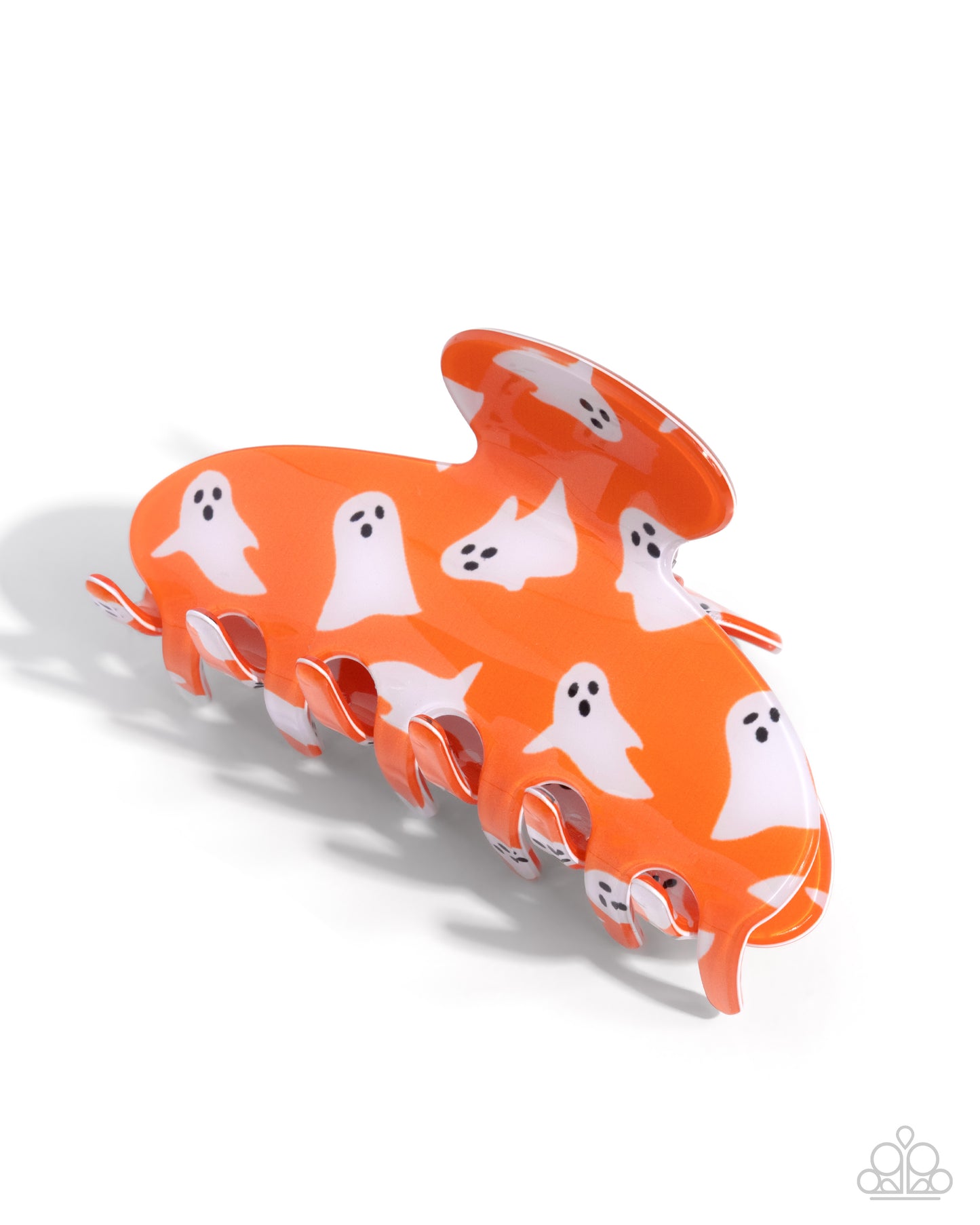 Ghostly Greeting - orange - Paparazzi hair clip