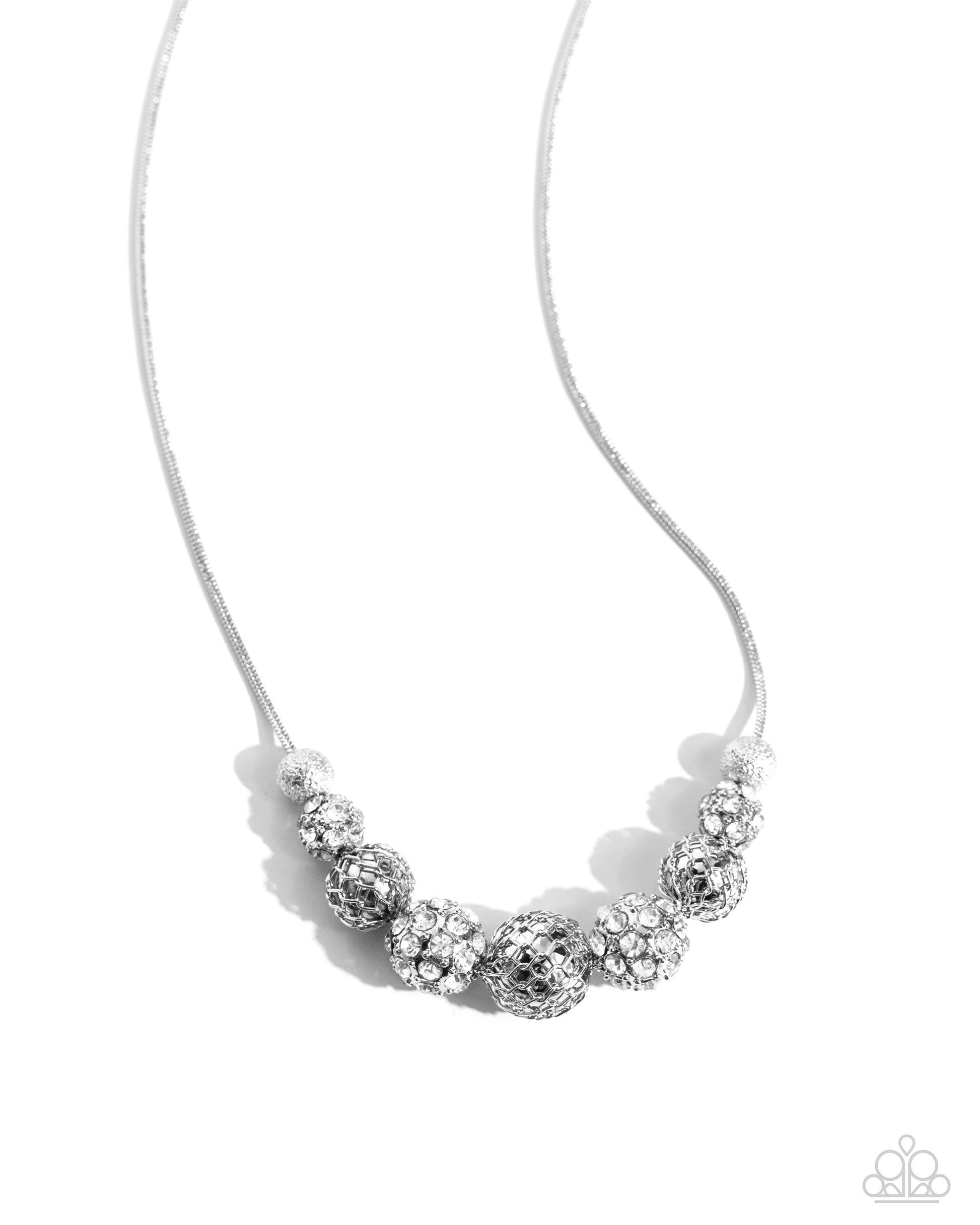 Gilded Gift - white - Paparazzi necklace