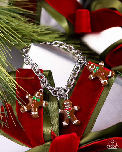 Gingerbread Glitz - brown - Paparazzi bracelet