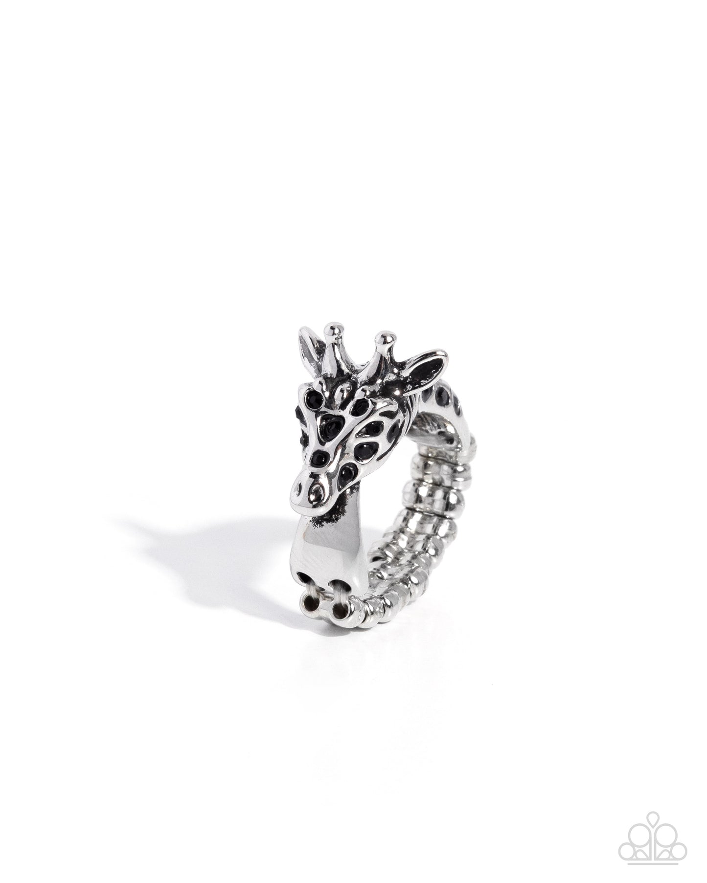 Giraffe Glam - black - Paparazzi ring