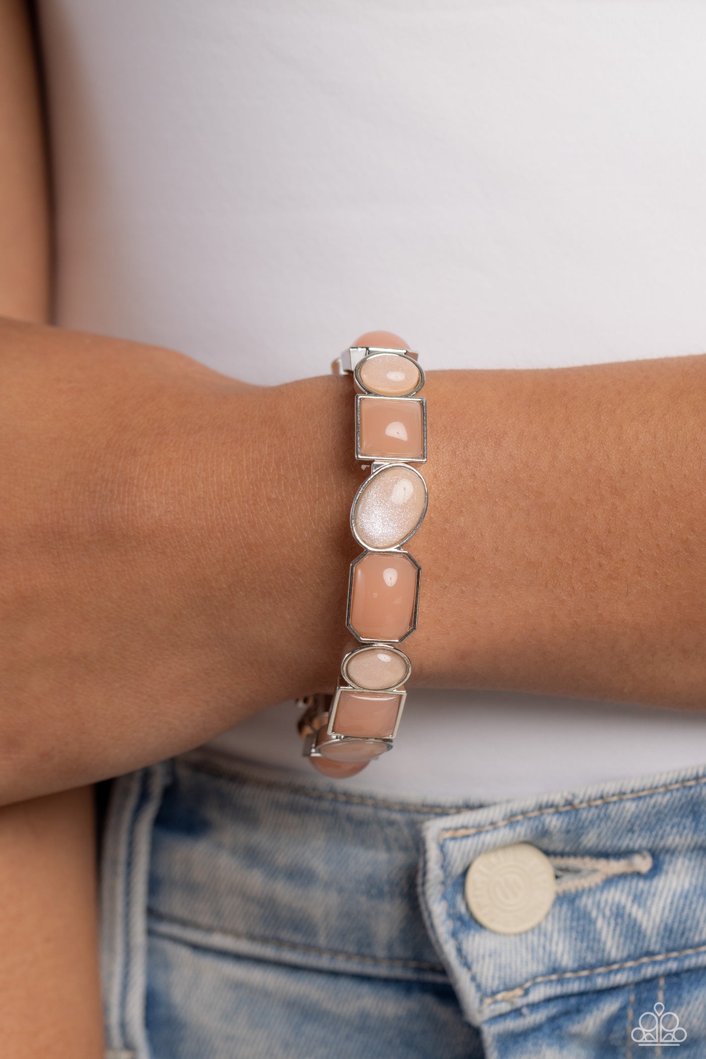 Giving Geometrics - orange - Paparazzi bracelet