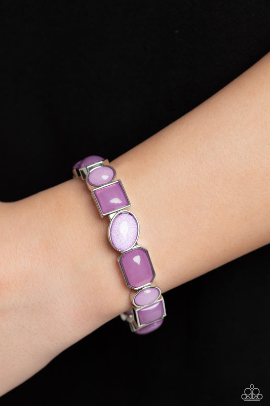 Giving Geometrics - purple - Paparazzi bracelet