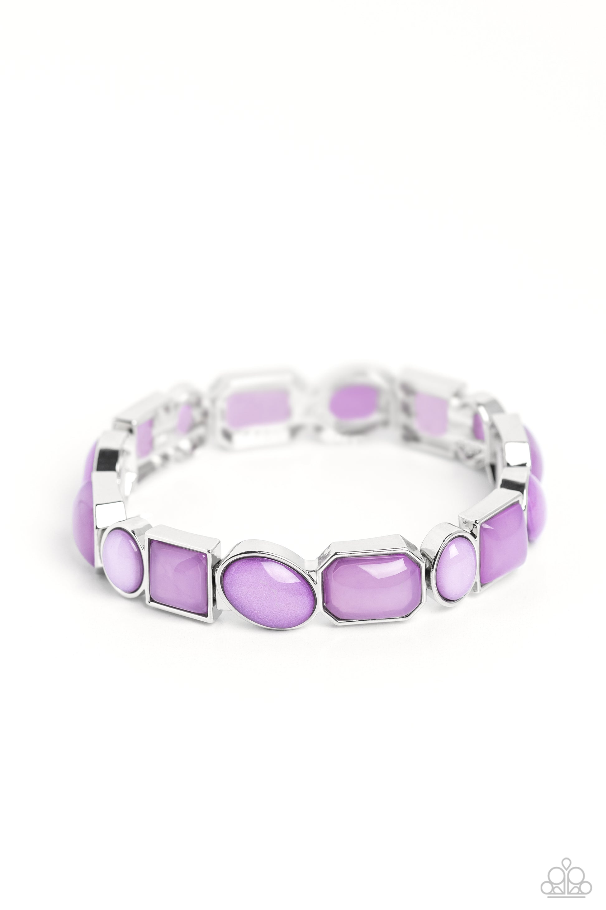 Giving Geometrics - purple - Paparazzi bracelet