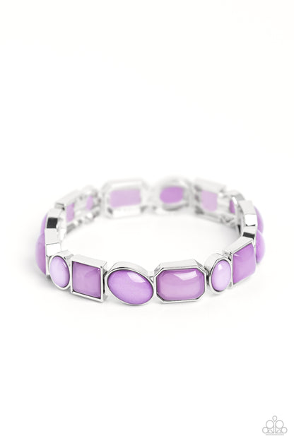 Giving Geometrics - purple - Paparazzi bracelet