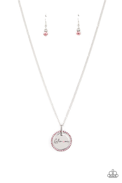 Glam-ma Glamorous - pink - Paparazzi necklace