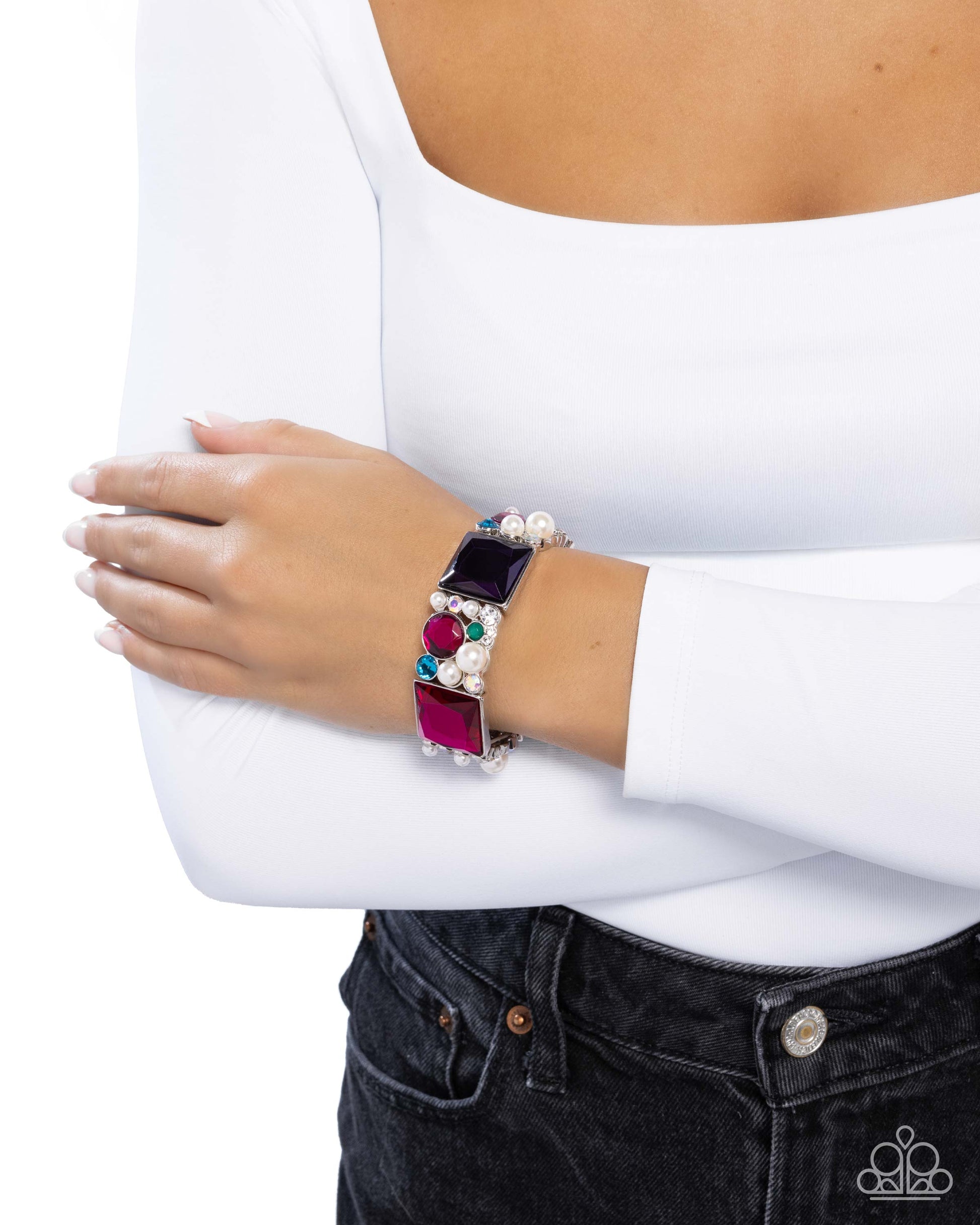 Glam to the Max - multi - Paparazzi bracelet