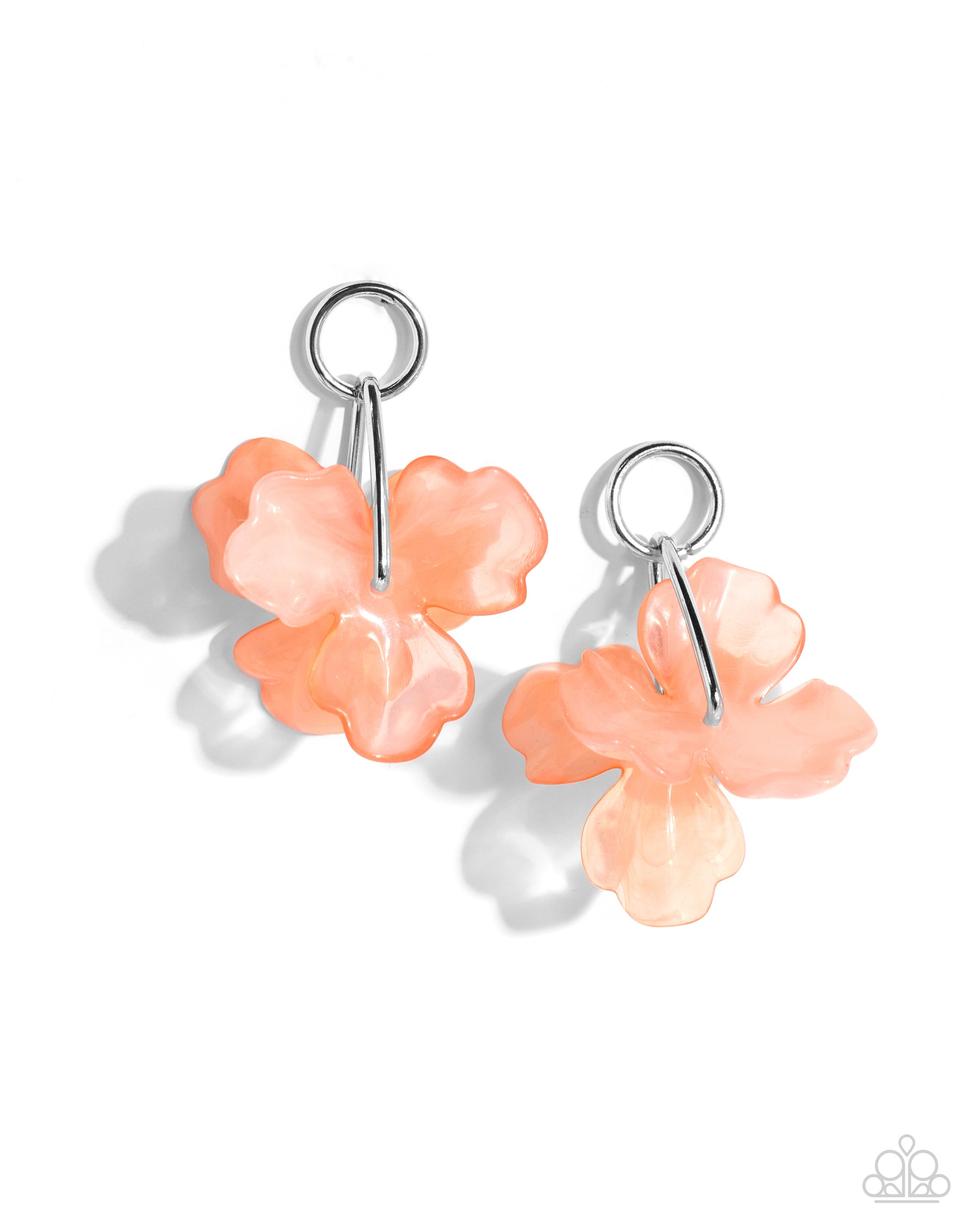 Glassy Garden - orange - Paparazzi earrings