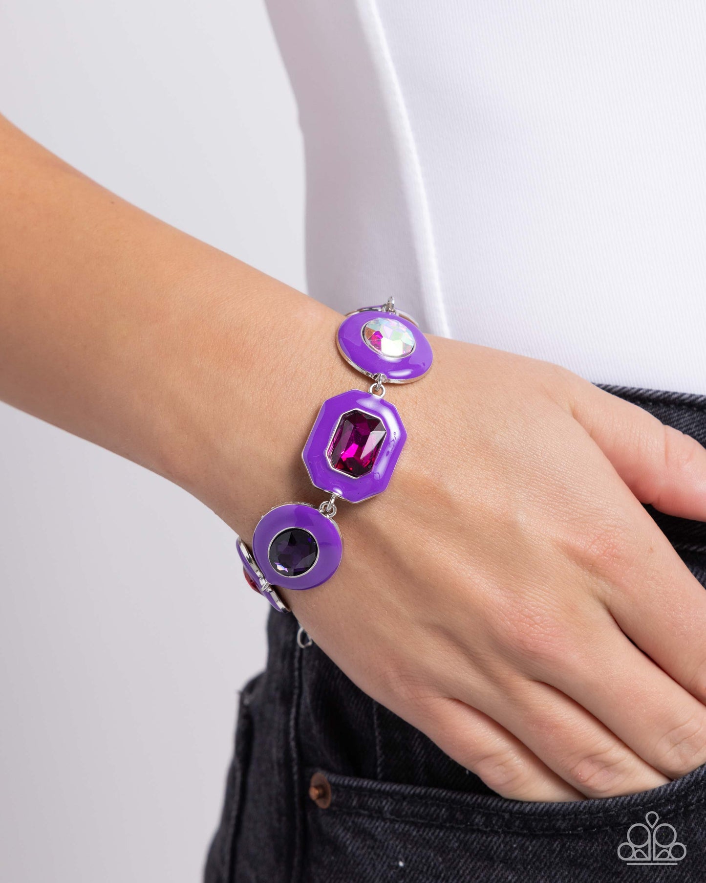 Glazed Guest - purple - Paparazzi bracelet