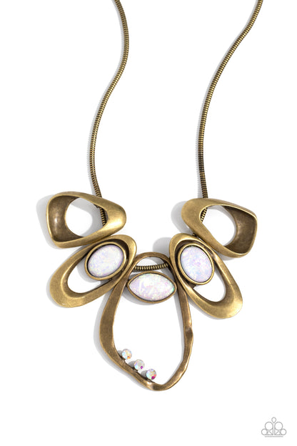 Gleaming Gala - brass - Paparazzi necklace