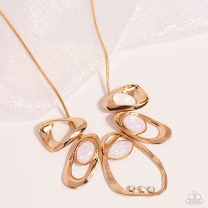 Gleaming Gala - gold - Paparazzi necklace