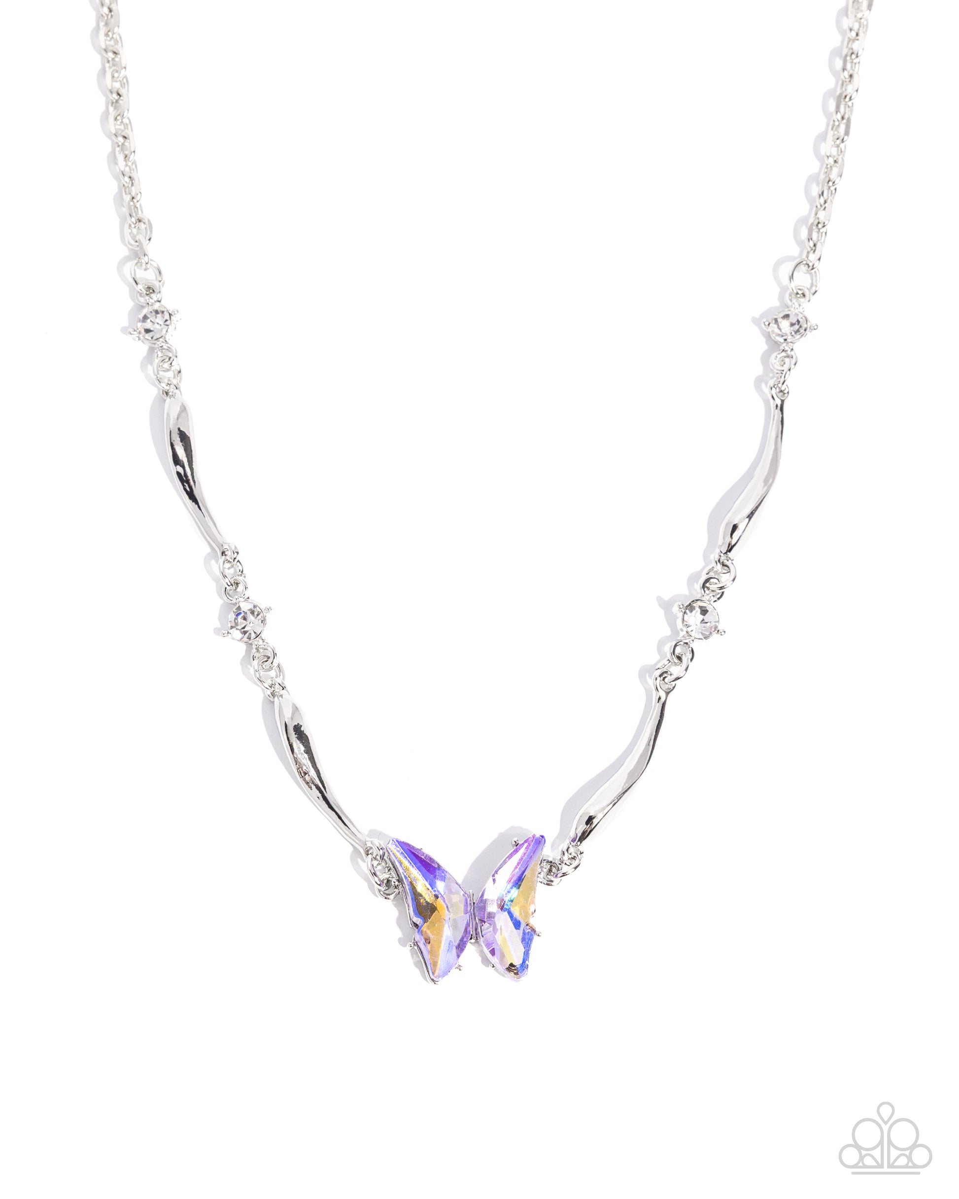 Gliding Glitz - purple - Paparazzi necklace