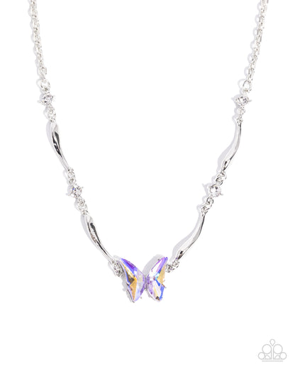 Gliding Glitz - purple - Paparazzi necklace