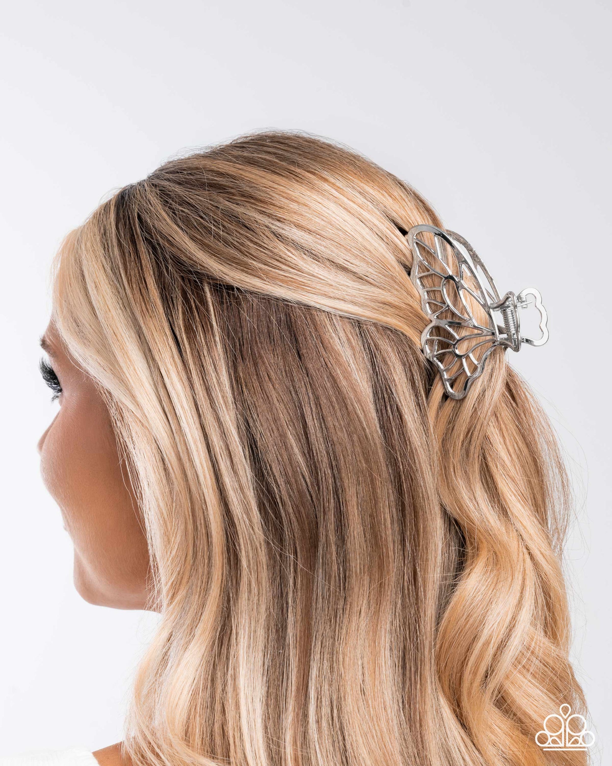 Gliding Grace - silver - Paparazzi hair clip