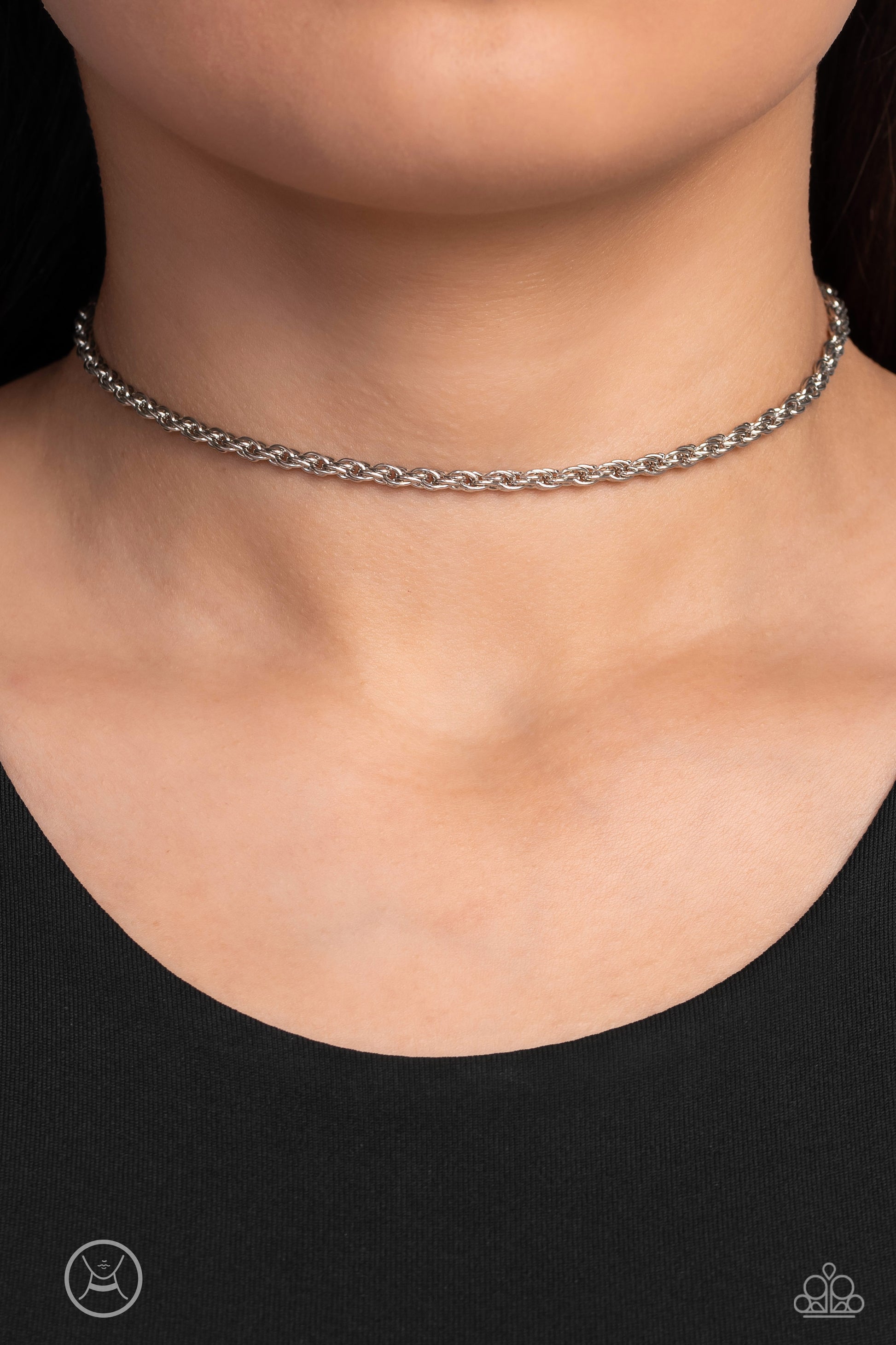 Minimal Silver Rope Chain