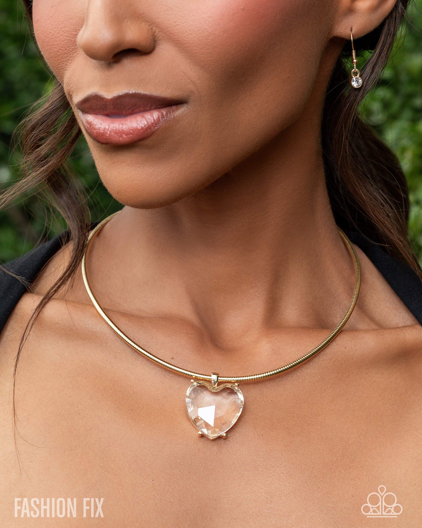 Faceted Finery - gold - Paparazzi necklace