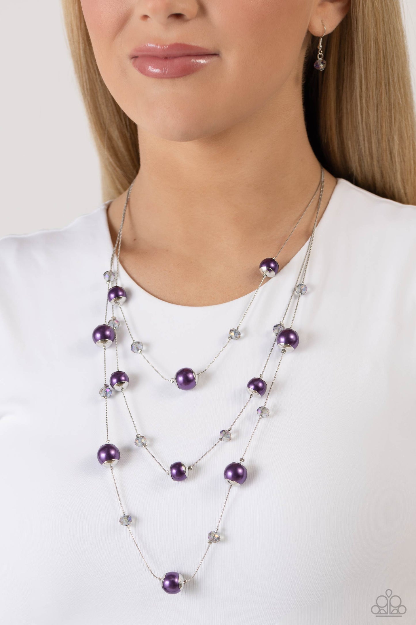 Glistening Gamut - purple - Paparazzi necklace