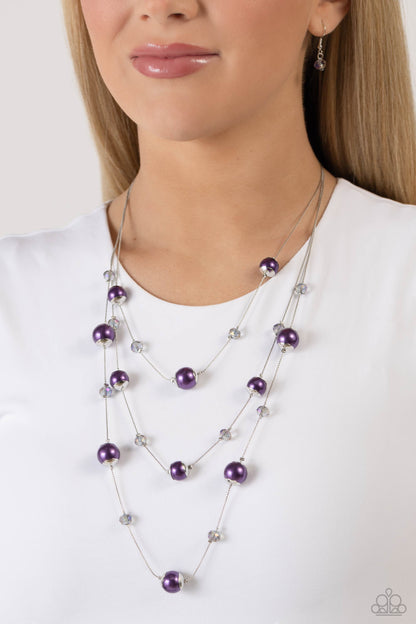 Glistening Gamut - purple - Paparazzi necklace