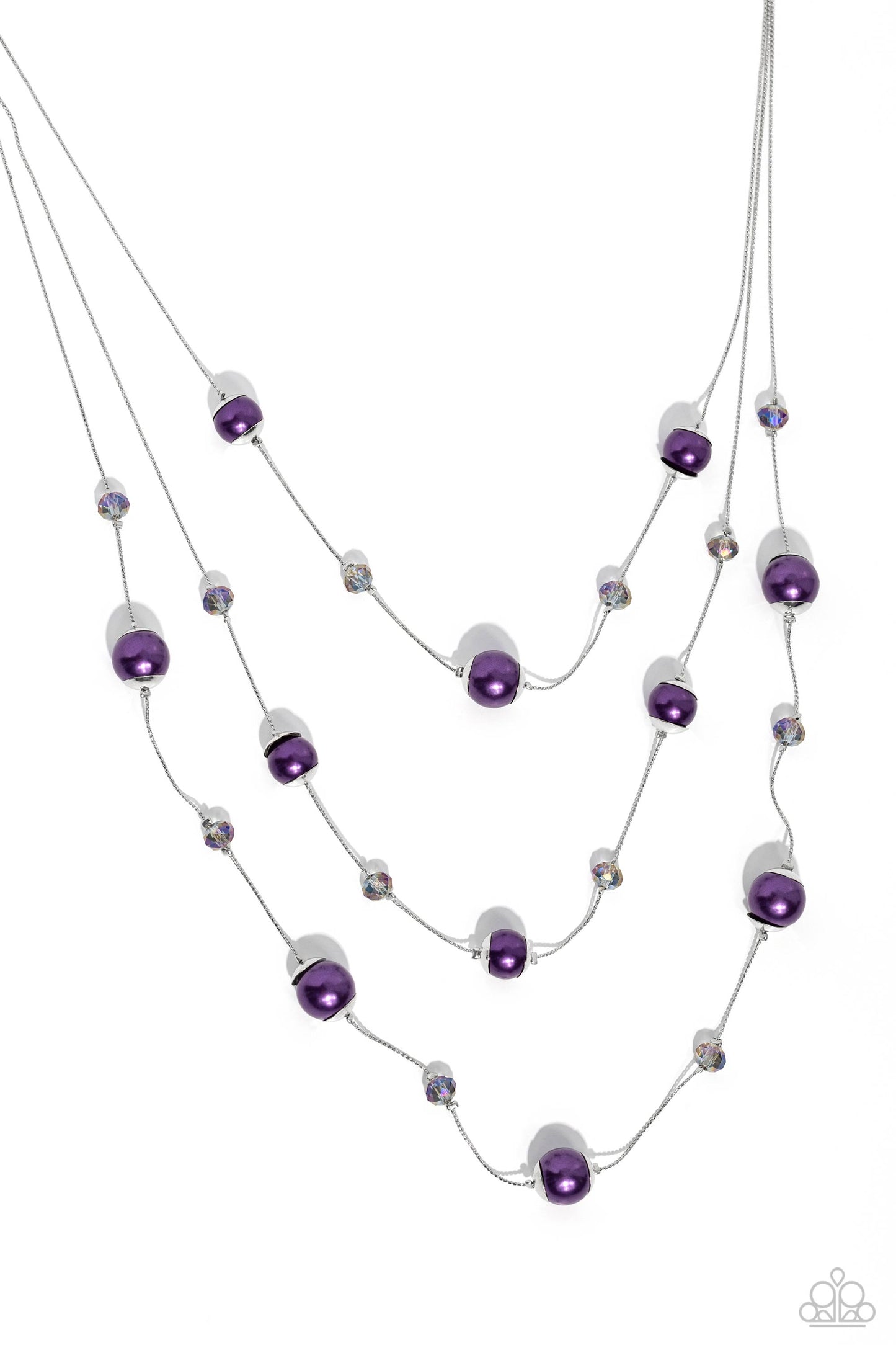 Glistening Gamut - purple - Paparazzi necklace