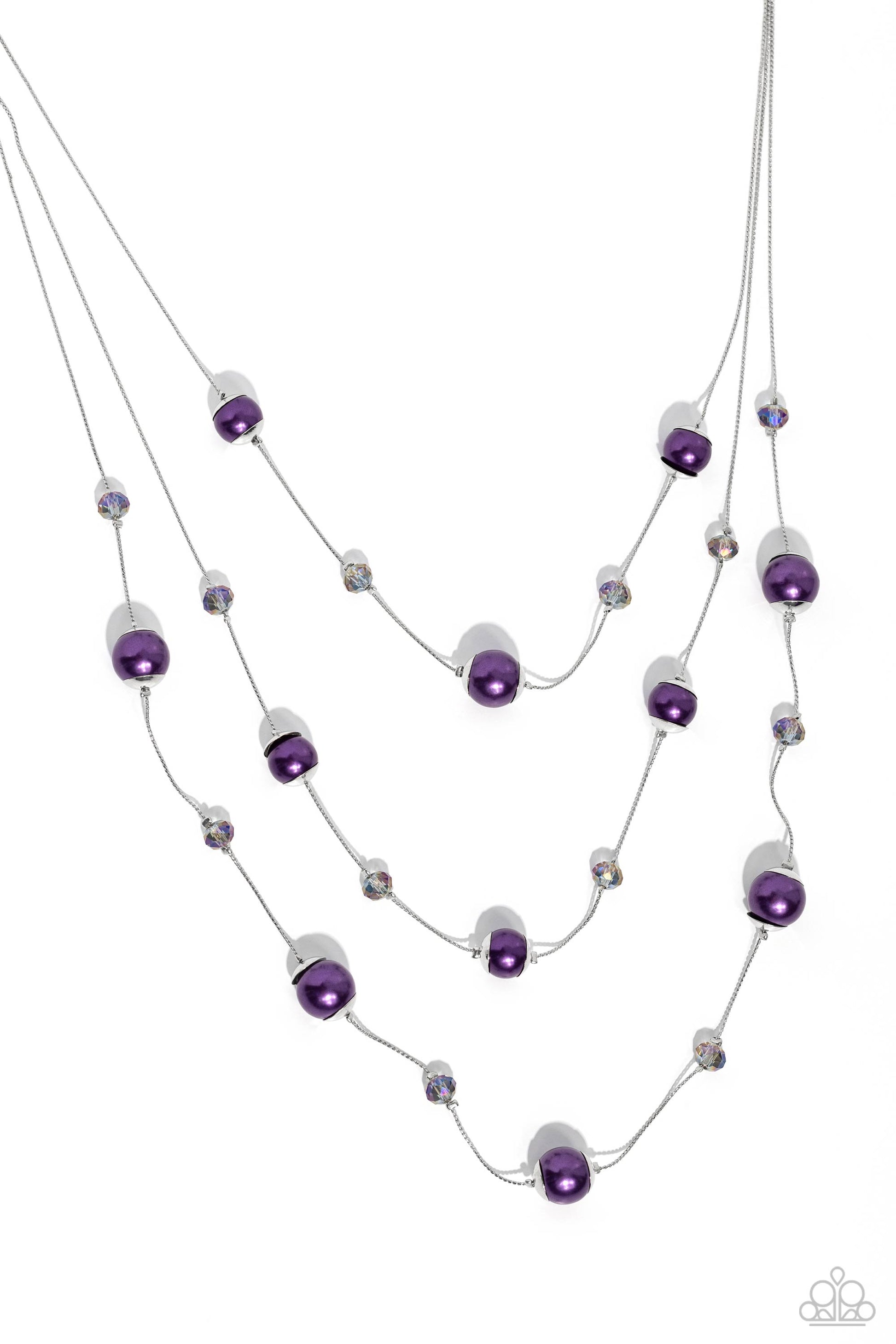 Glistening Gamut - purple - Paparazzi necklace