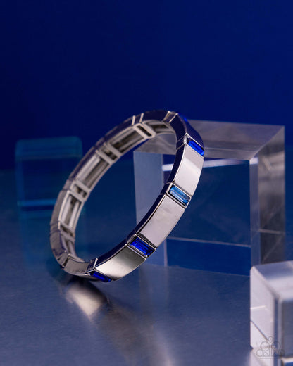 Glistening Gesture - blue - Paparazzi bracelet