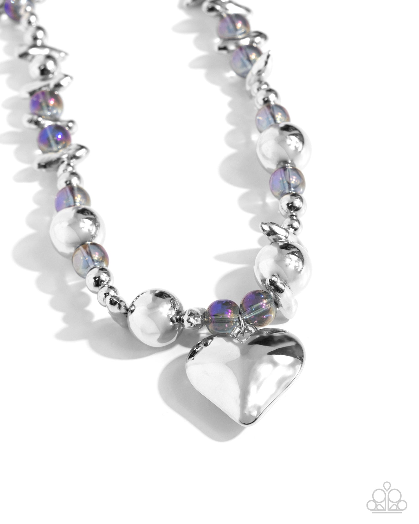 Glistening Gossip - purple - Paparazzi necklace