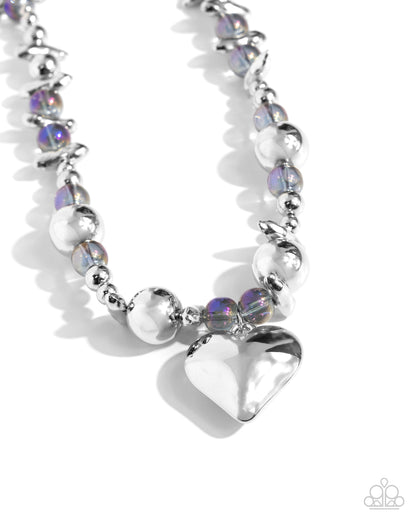 Glistening Gossip - purple - Paparazzi necklace