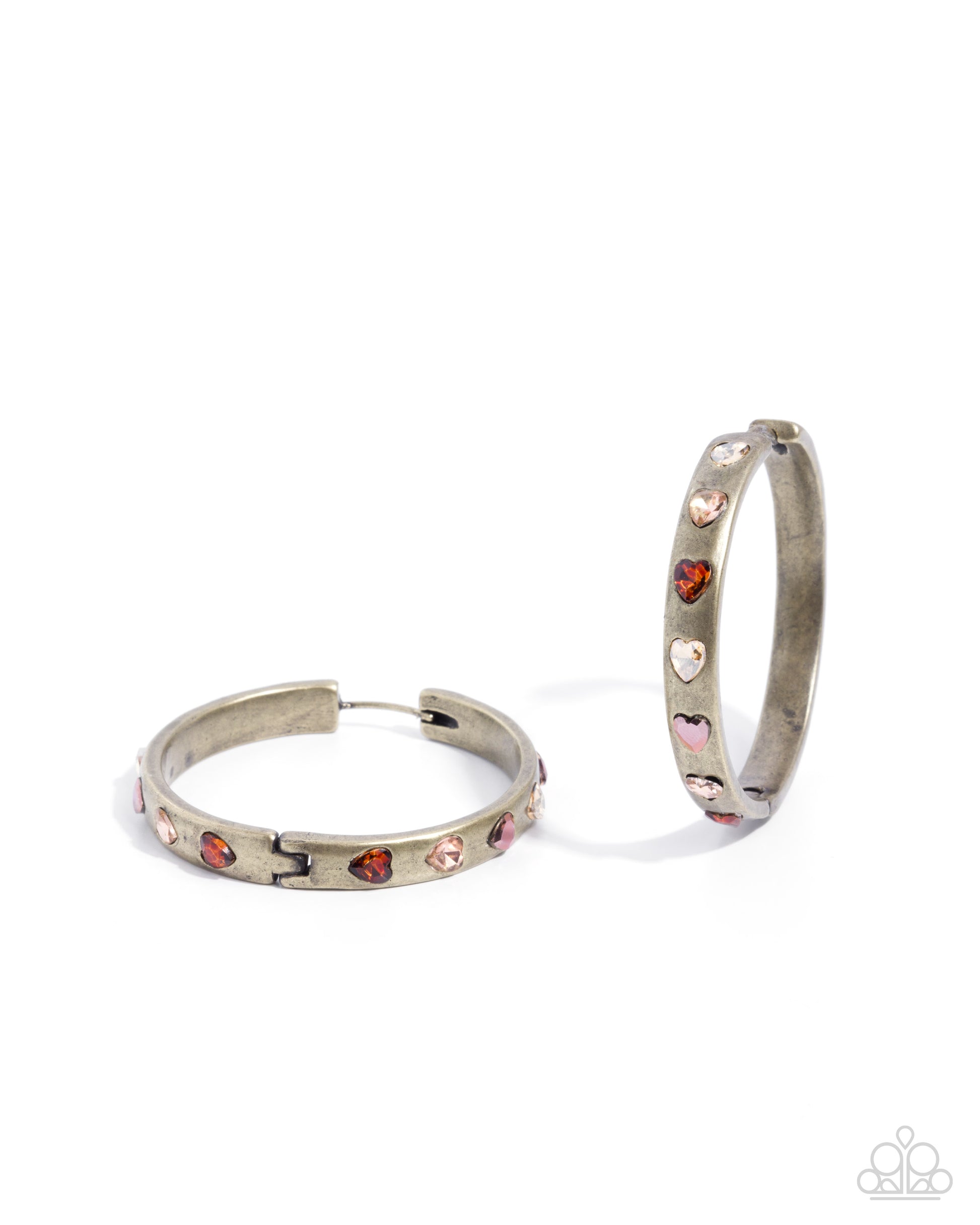 Glistening Grandeur - brass - Paparazzi earrings