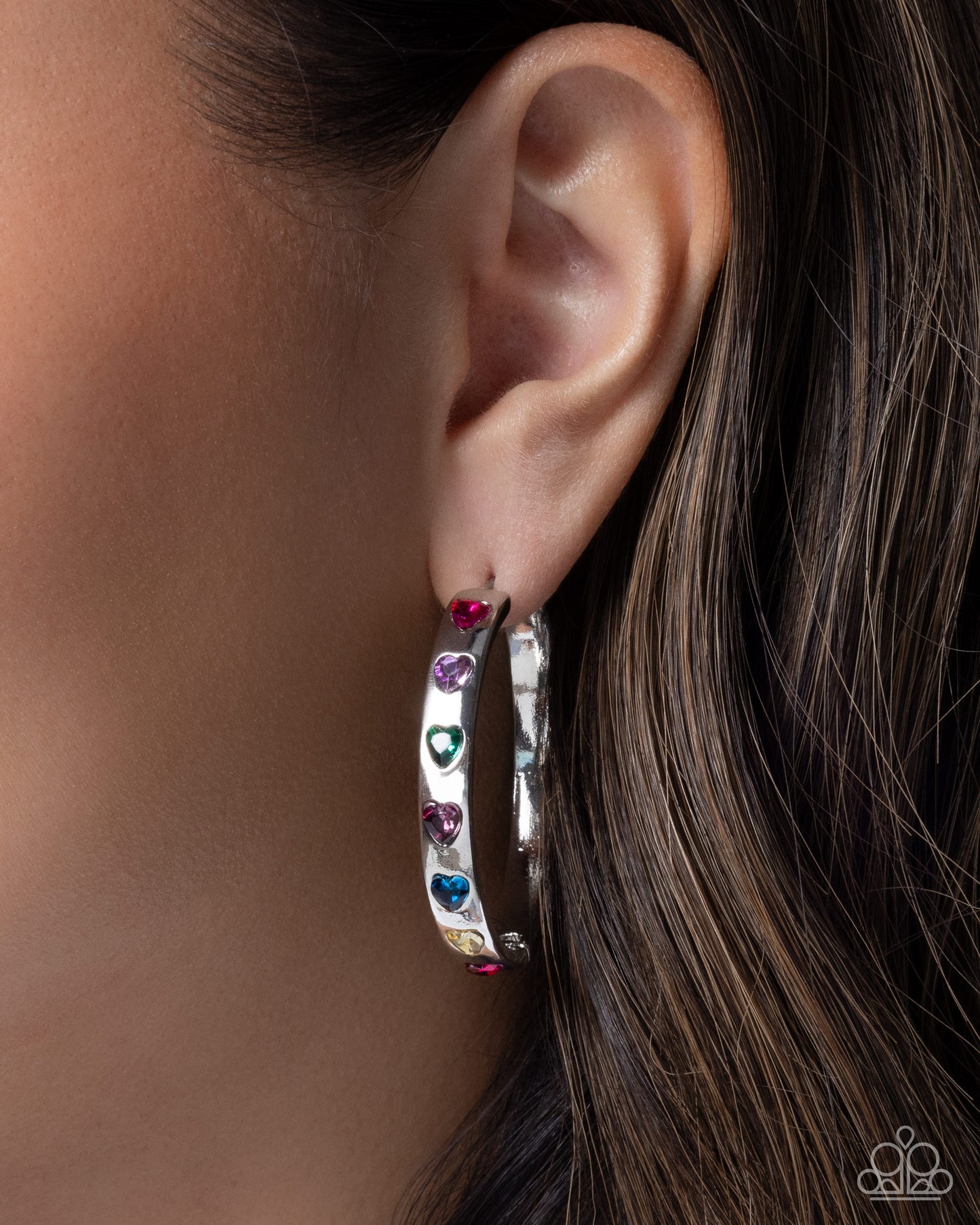 Glistening Grandeur - multi - Paparazzi earrings