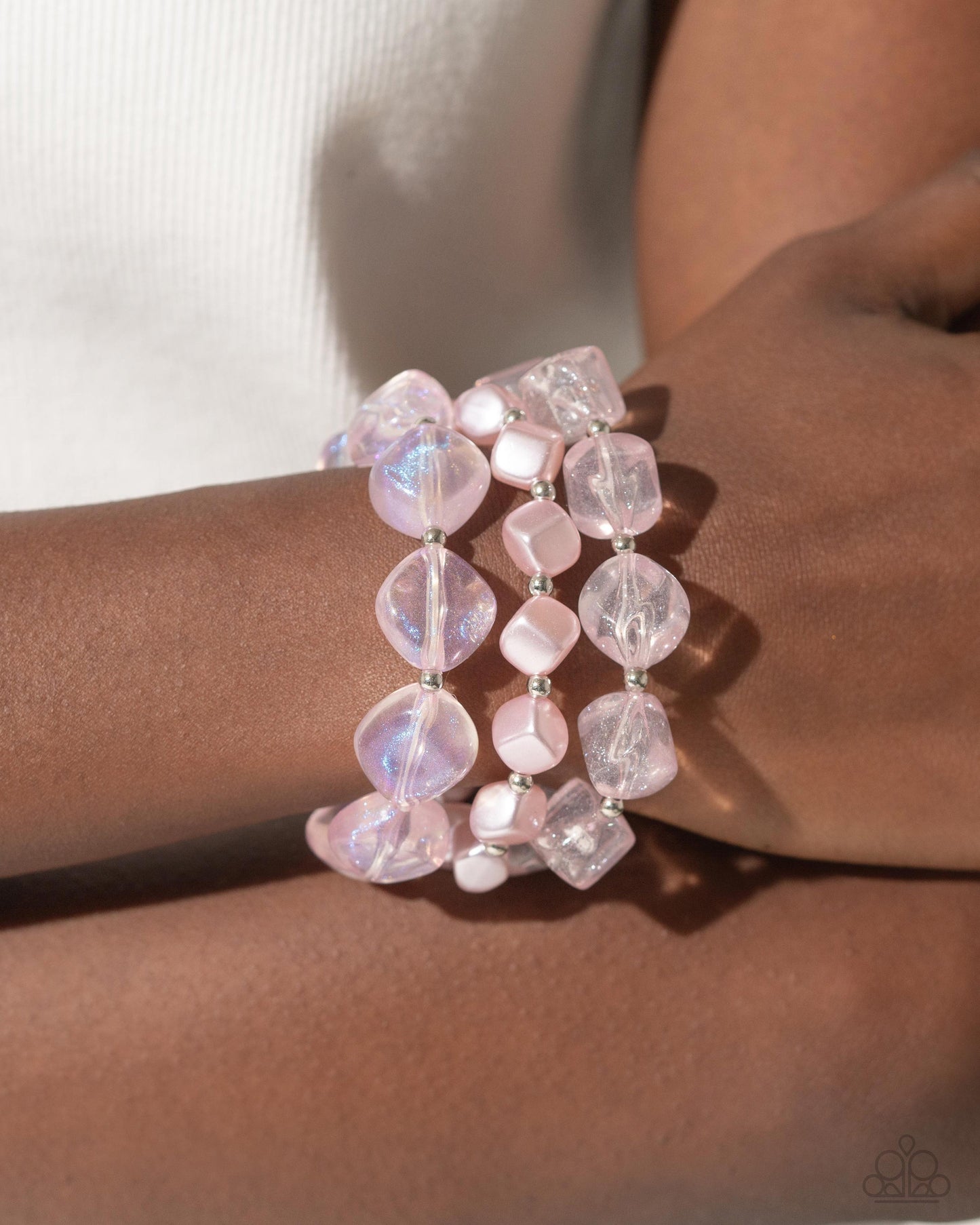 Glittery Gala - pink - Paparazzi bracelet