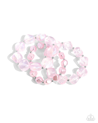 Glittery Gala - pink - Paparazzi bracelet