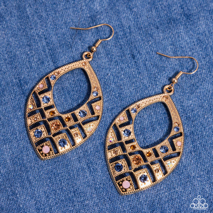 Glittery Gaze - multi - Paparazzi earrings