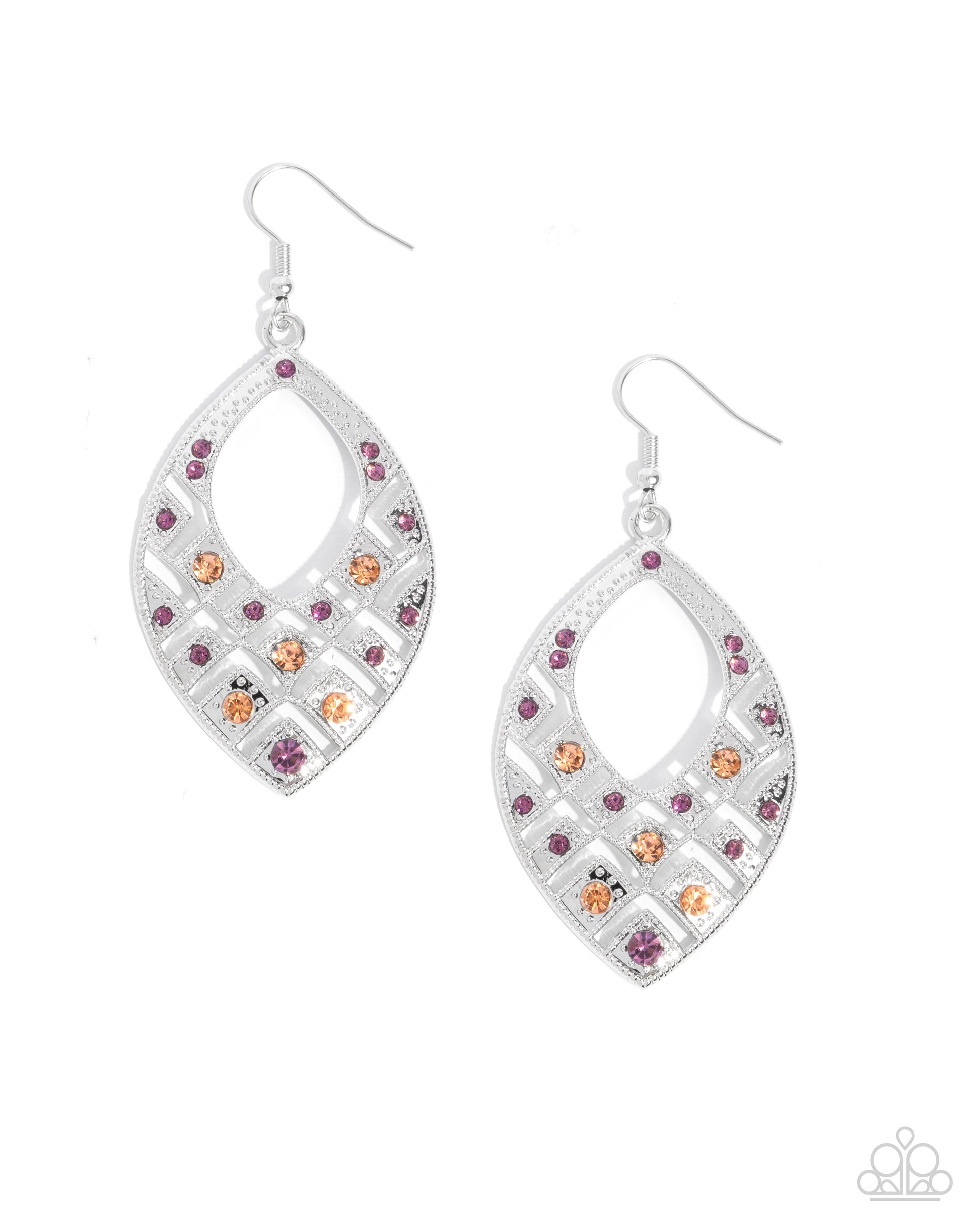 Glittery Gaze - purple - Paparazzi earrings