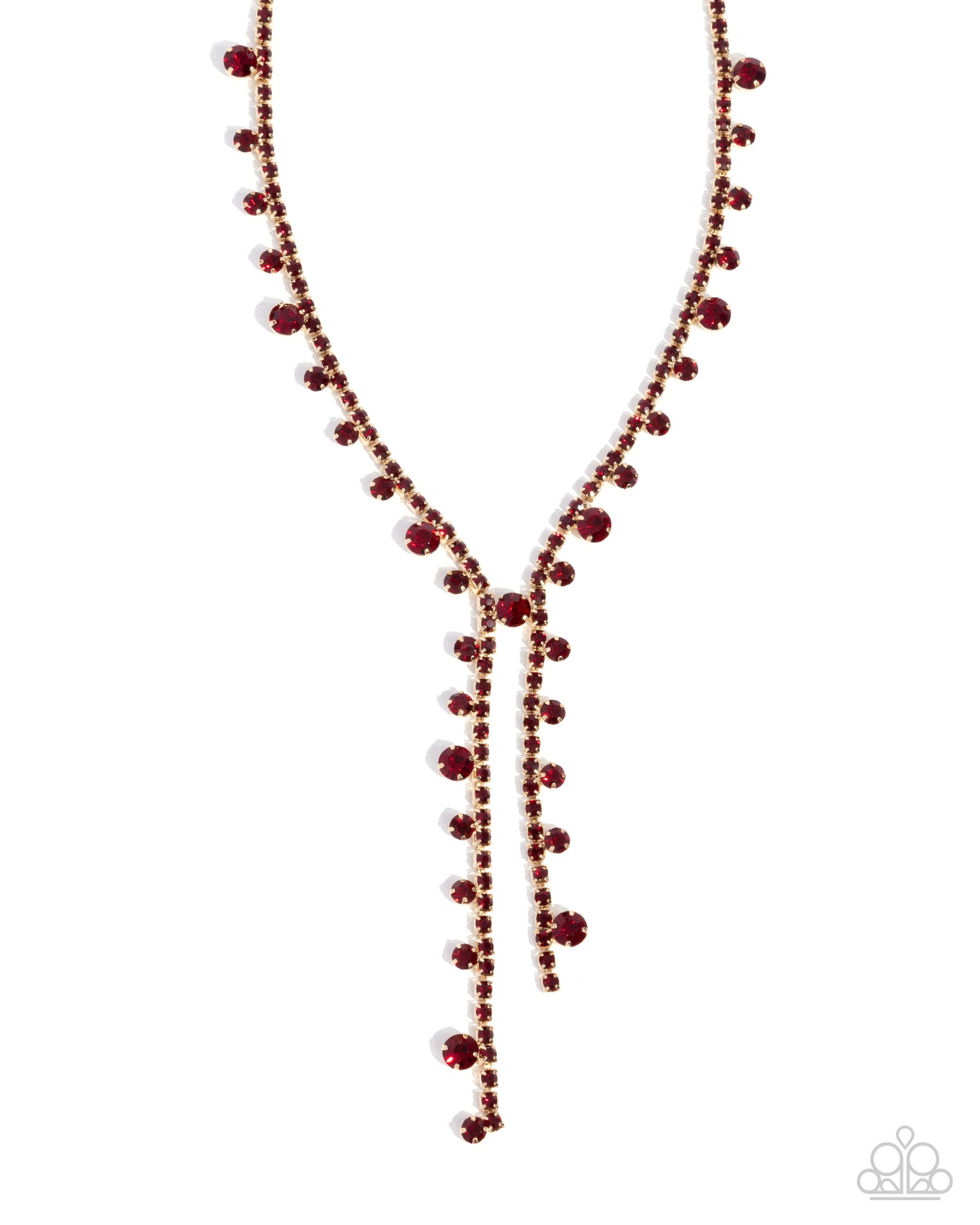 Glittery Getaway - red - Paparazzi necklace