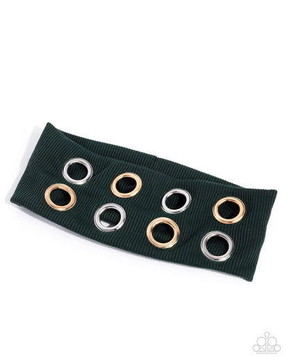 Glitzy Grommets - green - Paparazzi headband