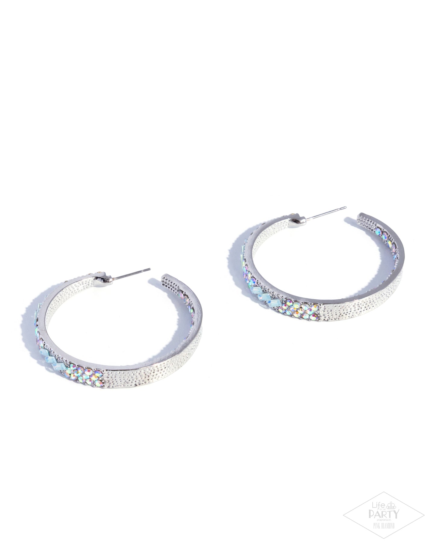 Glitzy by Association - blue - Paparazzi earrings